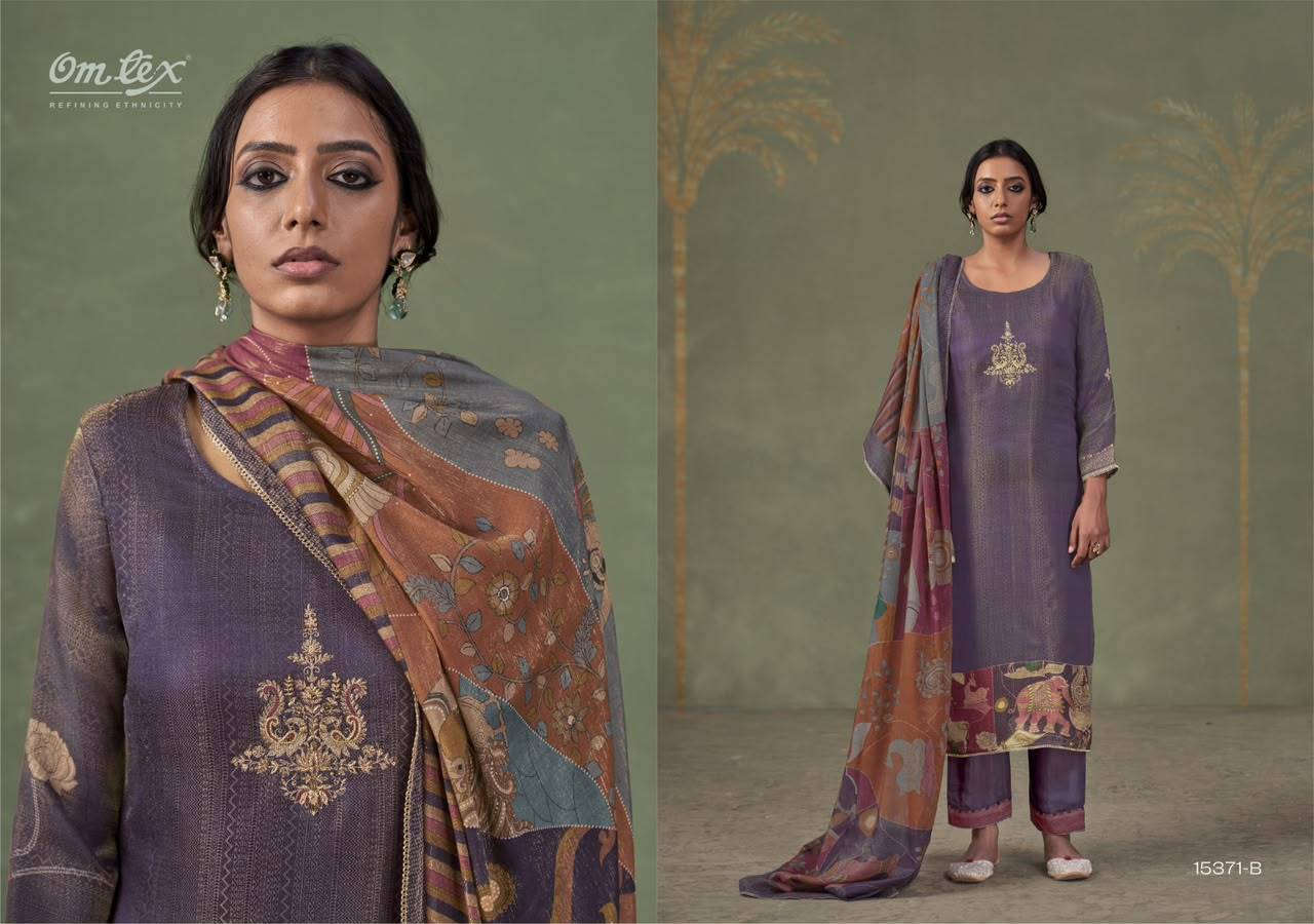 NAVISHA By OMTEX 15371 SERIES Stylish Beautiful Colourful JACOUARD Dresses At Wholesale Price